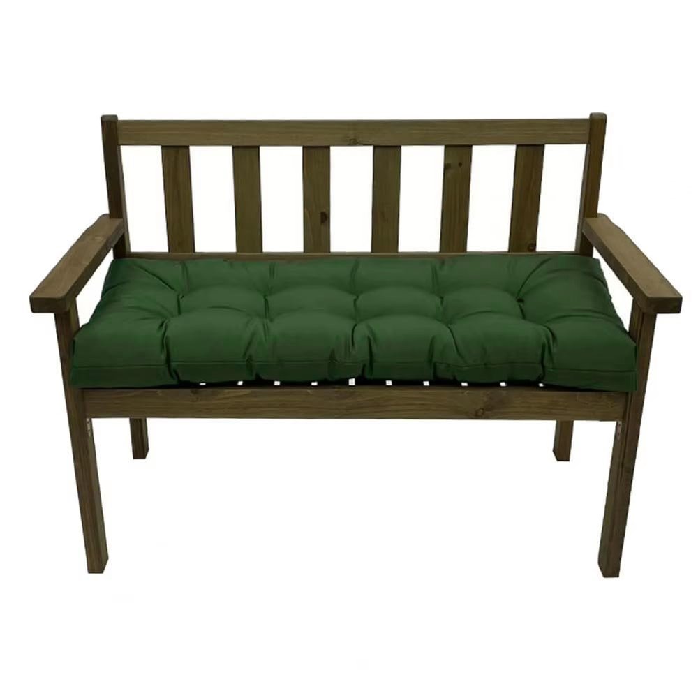 Waterproof Outdoor Bench Cushion, Dark Green, 110 x 40 x 8 cm