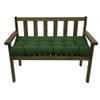 Waterproof Outdoor Bench Cushion, Dark Green, 110 x 40 x 8 cm view 1