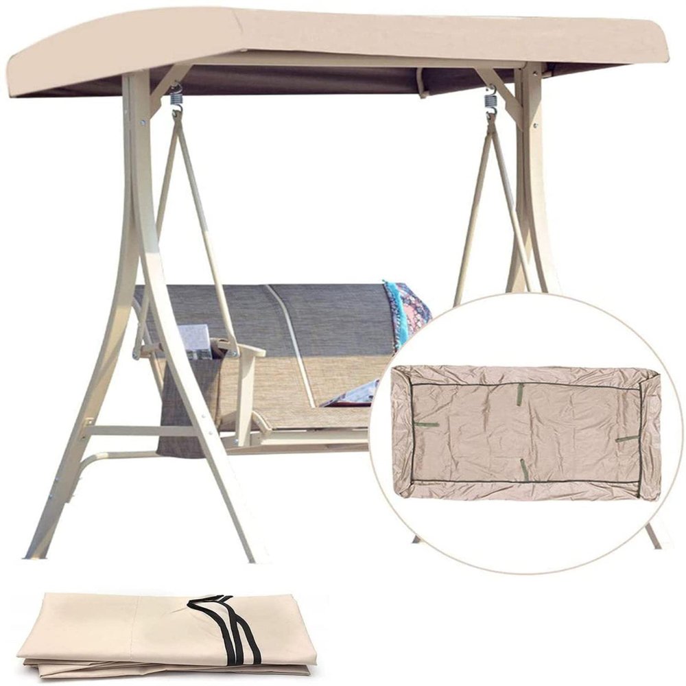 Waterproof Replacement Canopy for Porch Swing, 191 x 120 x 18 cm