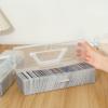Transparent Portable Card Organizer with Flip-Top Lid view 3