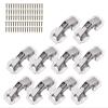 10-Pack 90° No-Drill Cabinet Hinges, 3/4-Inch, Soft-Close view 3