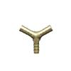 10-Piece 8 mm Hose Barb Y-Shaped 3-Way Splicer, Brass Hose-Tail Fitting Adapter for Water and Fuel view 1