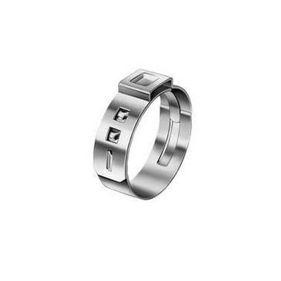 ByNGSDCC 304 Stainless Steel Single-Ear Hose Clamps, 22.0–50.0 mm (27.5 mm)