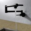 OWOHYG Black Folding, Swivel Wall-Mount Kitchen Faucet view 3