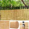 CJBWJM Handwoven Reed Roller Blind, Weather-Resistant Outdoor Privacy Shade, Natural, 110 x 245 cm view 2