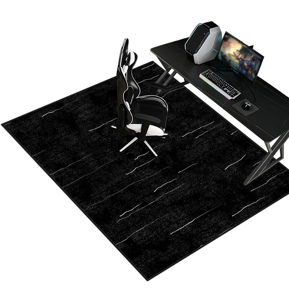 Office Chair Floor Mat for Hard Floors and Carpet, 90 x 140 cm