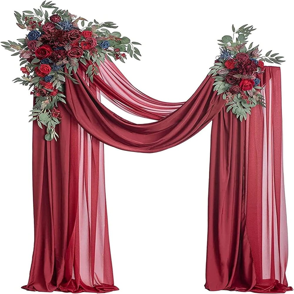 Tkasniy 4-Piece Artificial Wedding Arch Flower Set