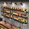 Wall-Mounted LED Wine and Liquor Rack with Glass Holder view 3