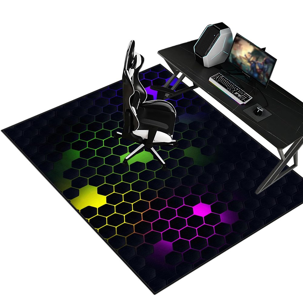 Office Chair Mat for Hard Floors, 90 x 140 cm