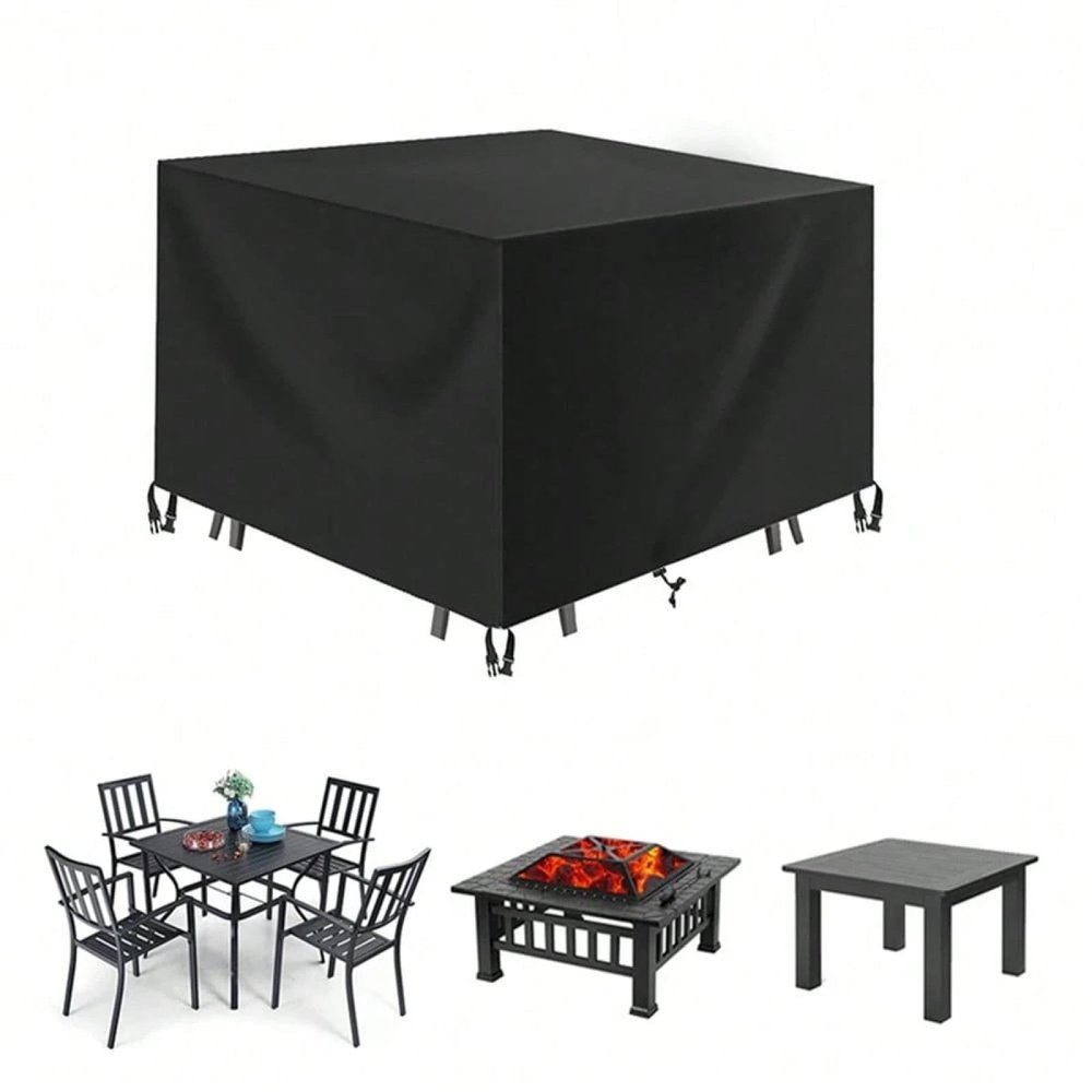 PEWFBS 420D Waterproof Garden Furniture Cover, UV-Resistant, 155 x 65 x 80 cm