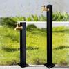 Freestanding Stainless Steel Garden Water Column with Faucet view 3