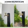 Freestanding Stainless Steel Garden Water Column with Faucet view 4