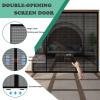 Black Magnetic Insect Screen Door, 295 x 205 cm, No Drilling view 3