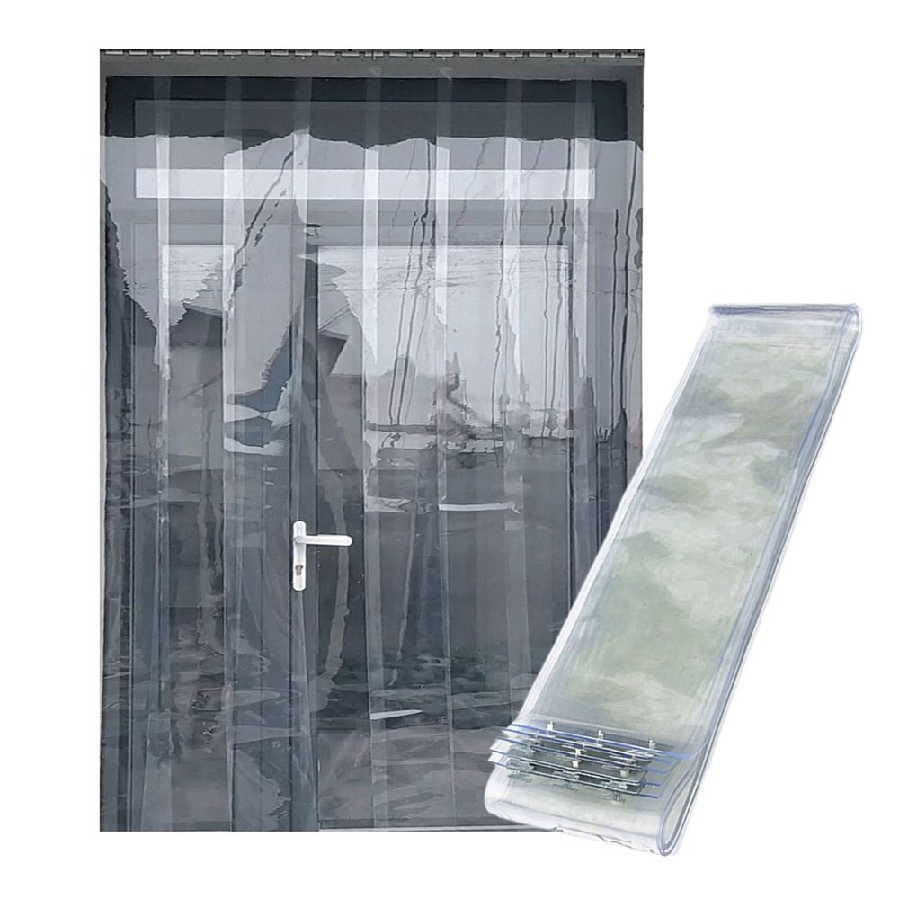 SYFXZZDS PVC Strip Curtain, Wind Protection Curtain, 180 x 300 cm
