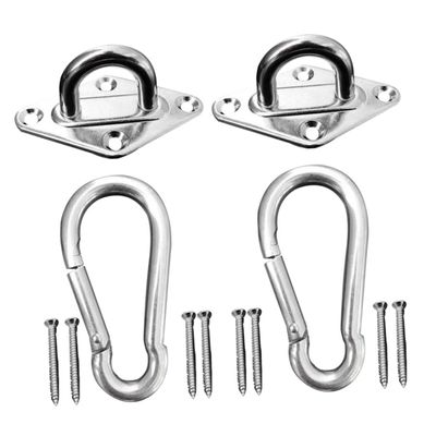 Abaodam Stainless Steel Hanging Hook Set for Hammock Chairs