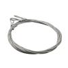 LYCCS 304 Stainless Steel Wire Rope, Crimped Aluminum Ferrule, Double-Clip Lock, 15 mm Diameter (5.0 m, 4 mm Diameter) view 3