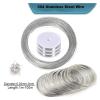 LYCCS 1 Roll 304 Stainless Steel Soft Wire, 0.02–3 mm Diameter, 1–100 m, Single-Strand Tie Wire (0.7 mm x 50 m) view 2