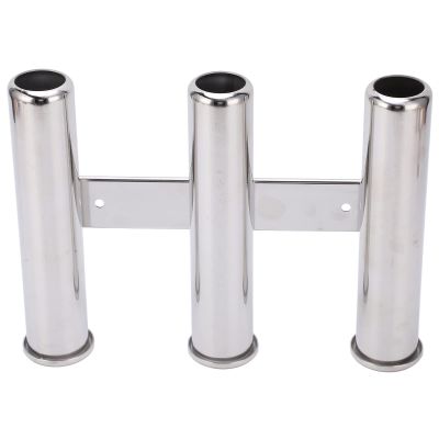 Cerlyiont Stainless Steel Fishing Rod Holder with 3 Connecting Tubes