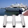 Cerlyiont Stainless Steel Fishing Rod Holder with 3 Connecting Tubes view 2