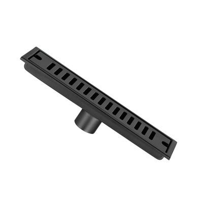 STOBOK Black Rectangular Kitchen Floor Drain, 304 Stainless Steel, with Effective Odor Filter for Kitchen and Bathroom