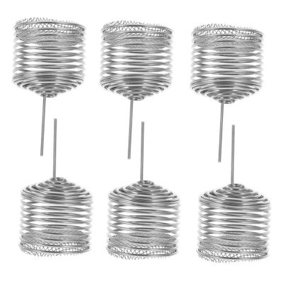 POPETPOP 6-Piece Stainless Steel Fertilizer Boxes for Bonsai, Orchids, and Small Plants