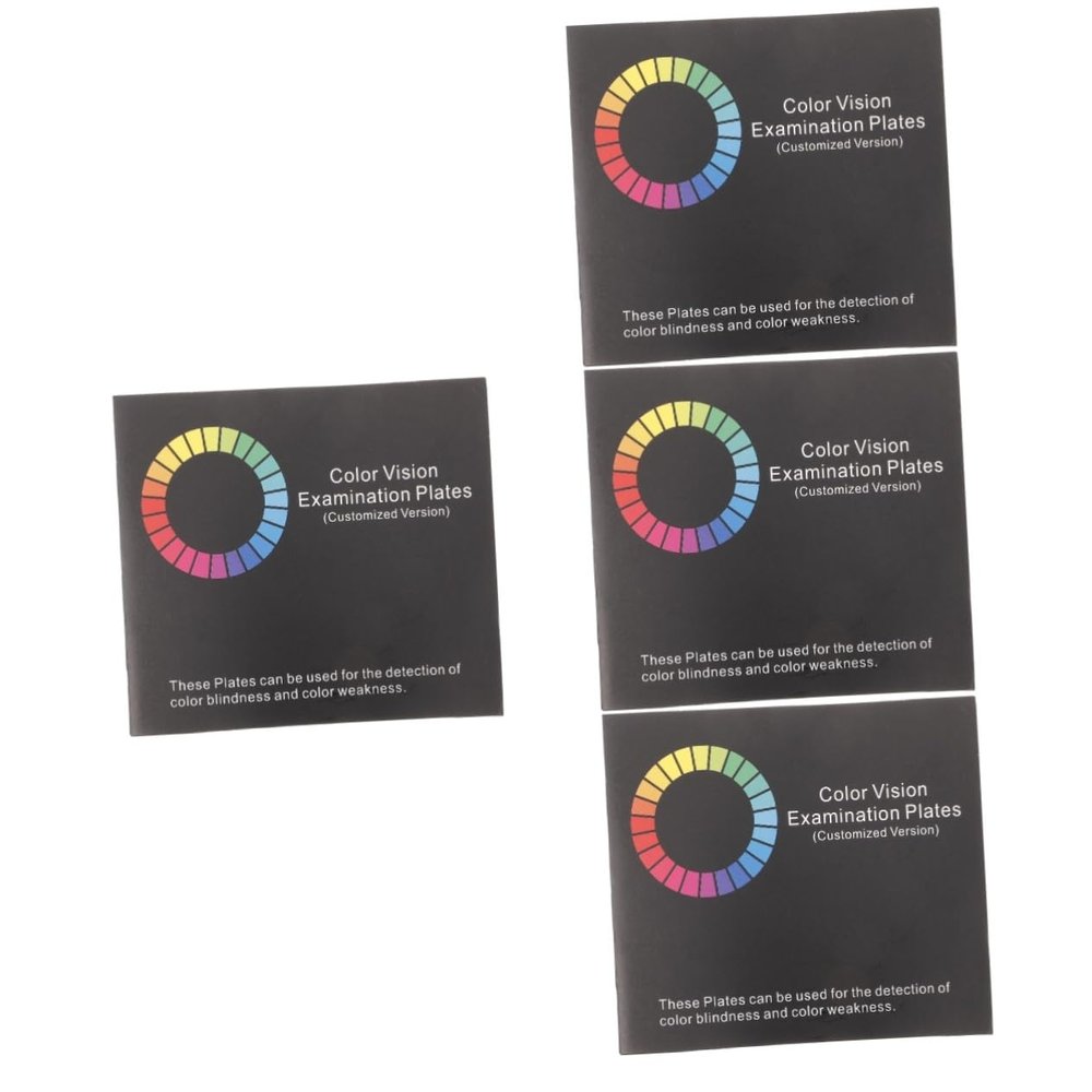 Cabilock 4-Piece Color Blindness Test Card Set