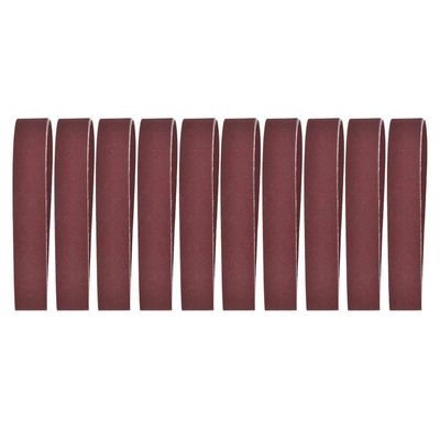 Sanding Belts 760 x 25 mm, 30 x 1 in, Grit 240–1000, for Metal and Woodworking, 10 pcs (600 Grit)