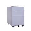 Lizhuzhuzs28 Mobile Steel Filing Cabinet, 3-Drawer Under-Desk Storage Cabinet, Gray view 1