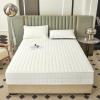 Zipper Mattress Encasement 130/140 x 190 cm, Adjustable, Five-Sided Quilted Mattress Protector (150 x 190 + 35 cm, A) view 2