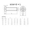 Nodrest ISO 7380 Black 304 A2 Stainless Steel Hex Socket Button Head Screws view 2