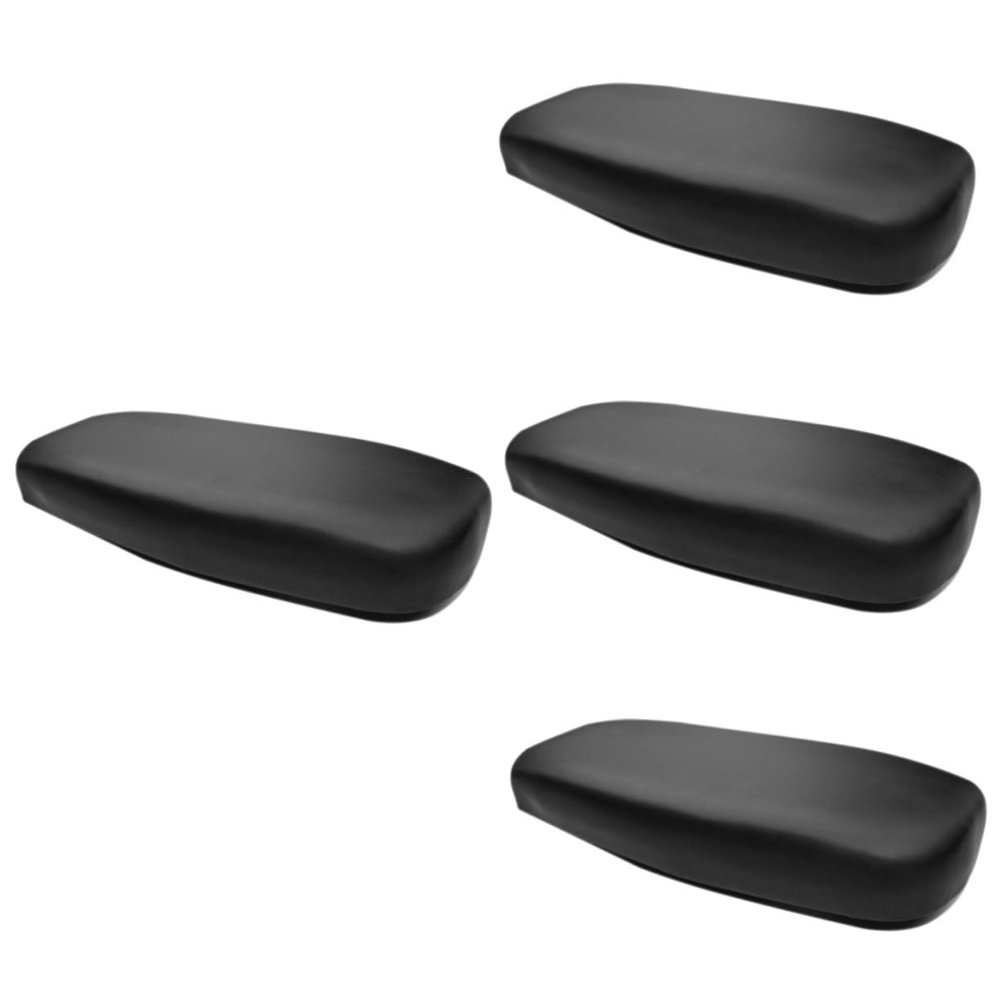 Toyvian 4-Piece Thickened Foam Bicycle Saddle Cushion Set, Black