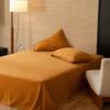 Ultra-Soft Cotton-Linen Bedding Set, 3-Piece, Solid Color 5, 220 x 240 cm view 2