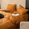 Ultra-Soft Cotton-Linen Bedding Set, 3-Piece, Solid Color 5, 220 x 240 cm view 3
