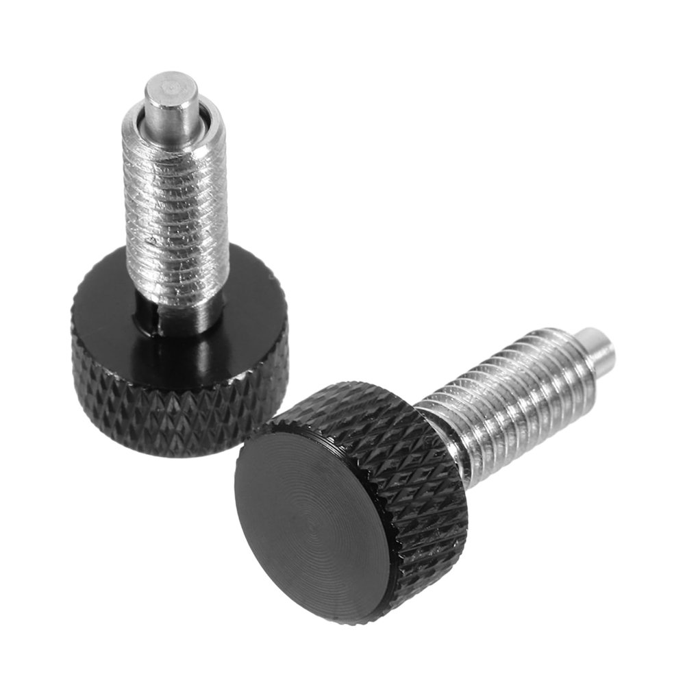 Luxshiny 2-Pack Stainless Steel Retractable Spring Plungers with Knurled Handle