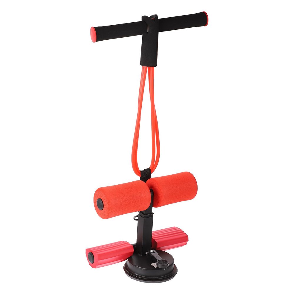 UKCOCO Sit-Up Aid with Strong Suction Cup for Smooth Floors or Tiles, Spring Trainer for Home Muscle Training