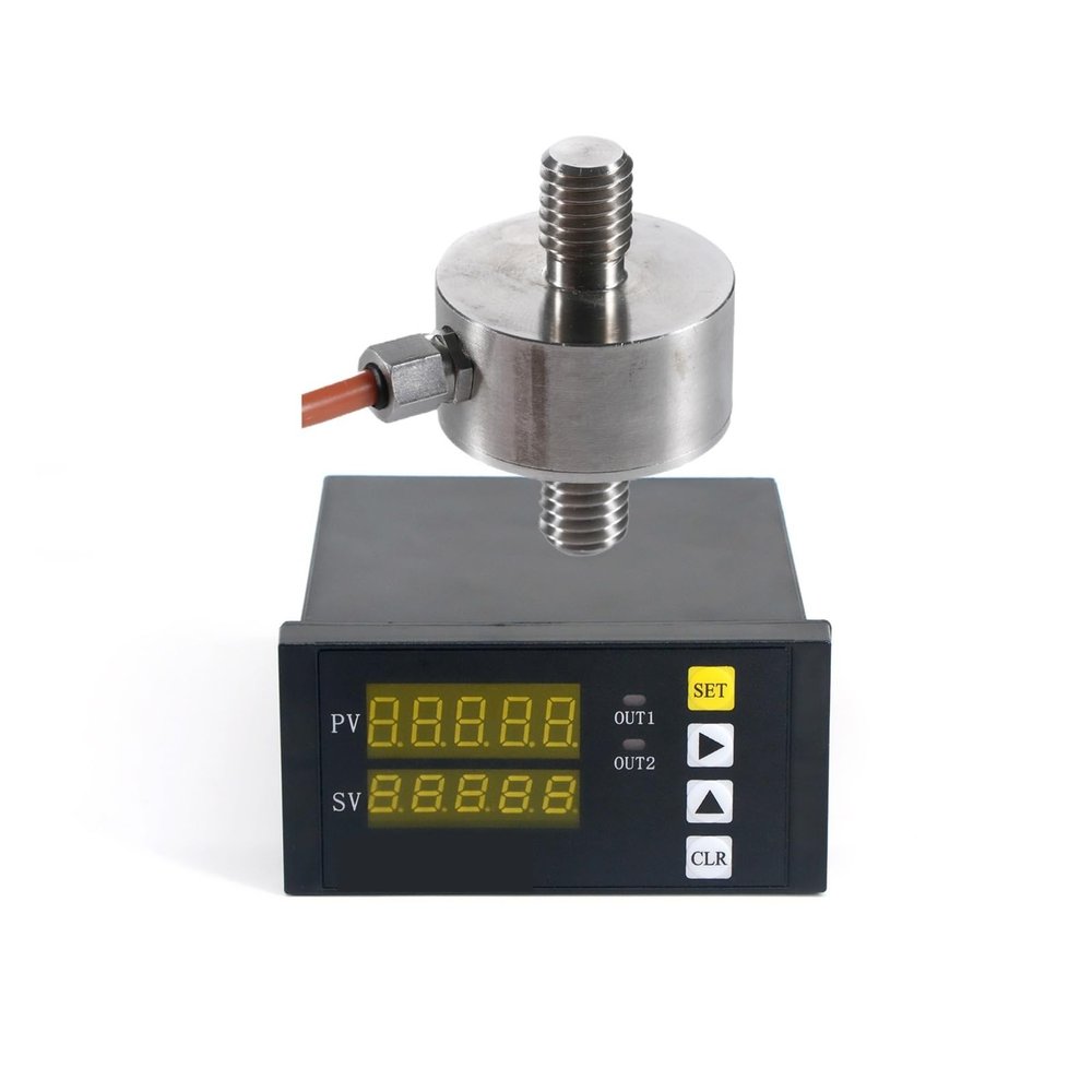 Load Cell with Display, Tension and Compression Force Sensor for Scales (0–10 kg Indicator)
