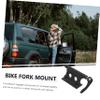 Black Metal Bicycle Fork Mount with Quick Release view 3