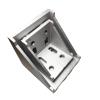HRTUFN MIUYTRN Aluminum Profile Corner Brackets, 20 pcs, 2020 Silver view 3