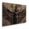 deyoli Canvas Print, Winged Goddess Before the Egyptian Sun, 120 x 80 cm, 3-Piece, Sepia view 1