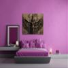 deyoli Canvas Print, Winged Goddess Before the Egyptian Sun, 120 x 80 cm, 3-Piece, Sepia view 3