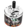 Amosfun 2-Pack Round Metal Ashtrays with Swivel Lids view 3