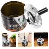 Amosfun 2-Pack Round Metal Ashtrays with Swivel Lids view 4