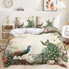 SJSXWQN Green Peacock Duvet Cover Set, 155 x 220 cm view 1