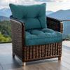 SLIPIO Outdoor Cushion for Garden Furniture, Back Cushion 50 x 40 cm, Marine Blue view 2