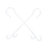 Abaodam 850-Piece White Nylon Plant Support Hooks for Tomatoes and Cucumbers view 1