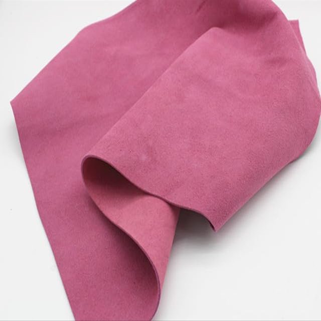 AIXILAN Leather Material, 1.4 mm Thick, DIY Craft Leather, 60 x 60 cm (Pink, 40 x 40 cm)