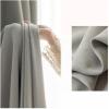 Homxi Gray Blackout Curtains for Living Room, 2 Panels, 96W x 160H cm, with Hooks view 4