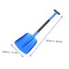 Blue Folding Aluminum Alloy Car Snow Shovel with Handle view 2