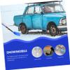 Blue Folding Aluminum Alloy Car Snow Shovel with Handle view 3