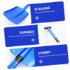 Blue Folding Aluminum Alloy Car Snow Shovel with Handle view 4